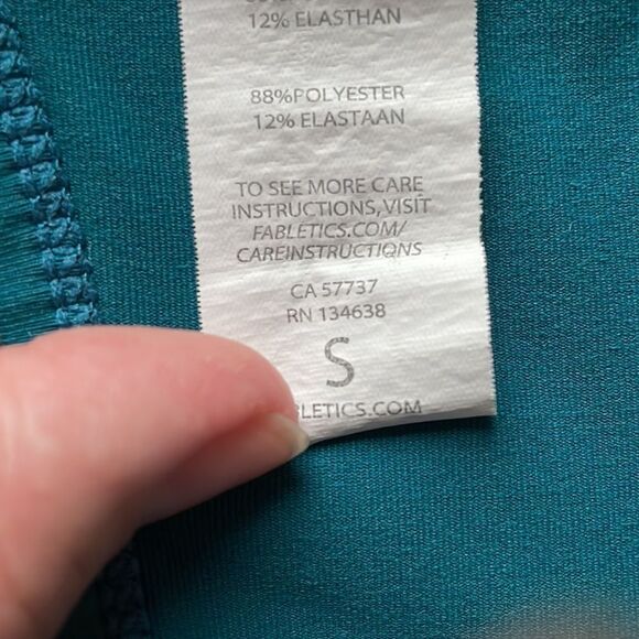 Fabletics Forest Green Racerback Tank - Picture 2 of 5